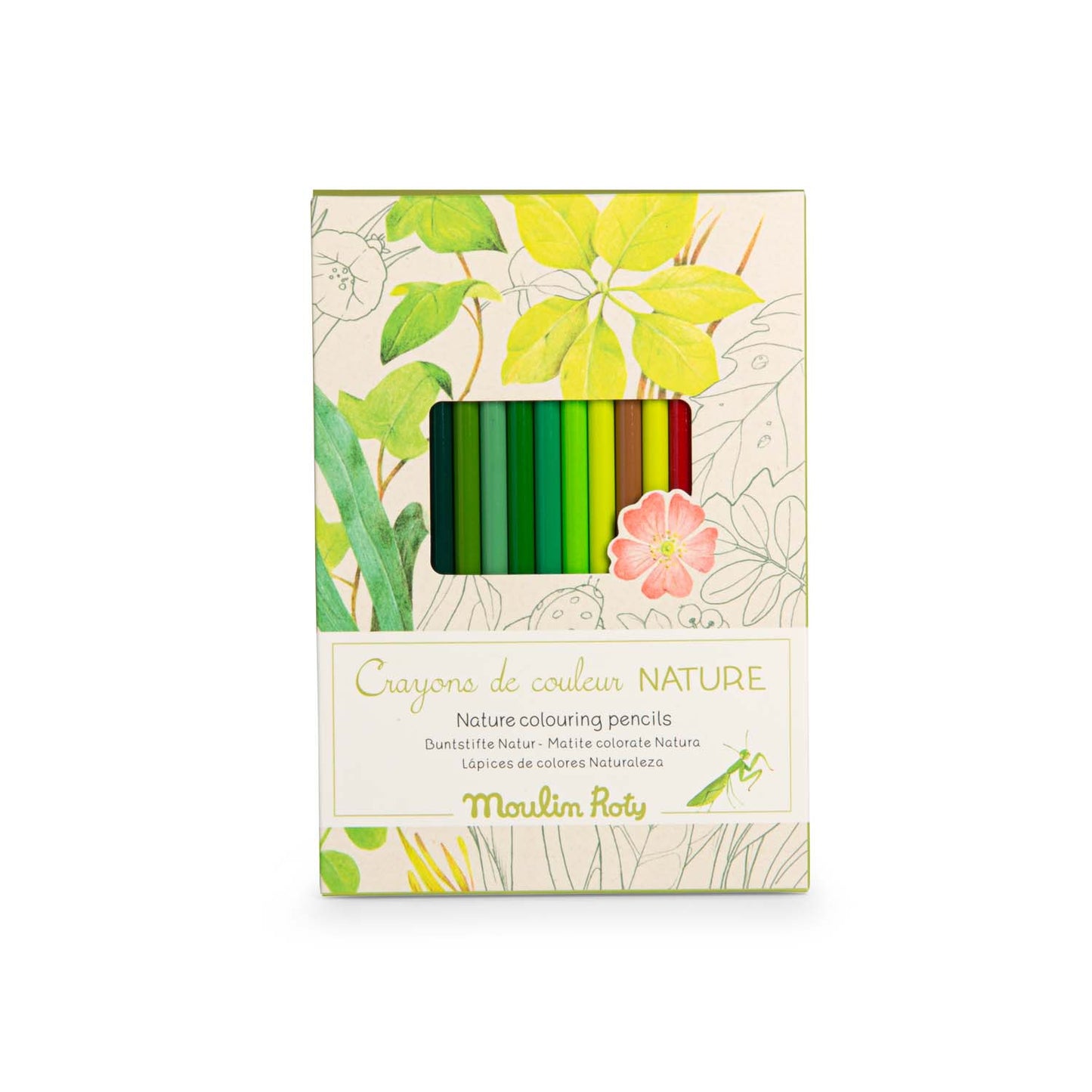 Wooden crayons Moulin Roty - Natural colors