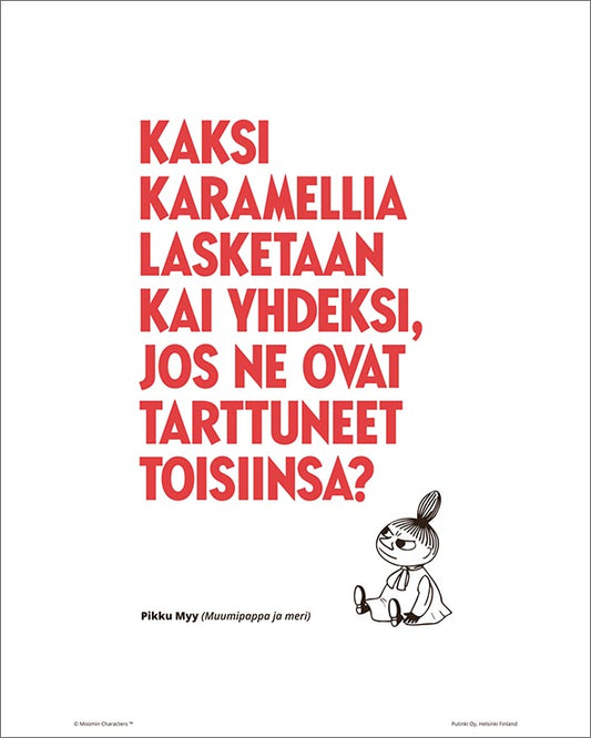 Poster Moomin 24x30 - Karamelli