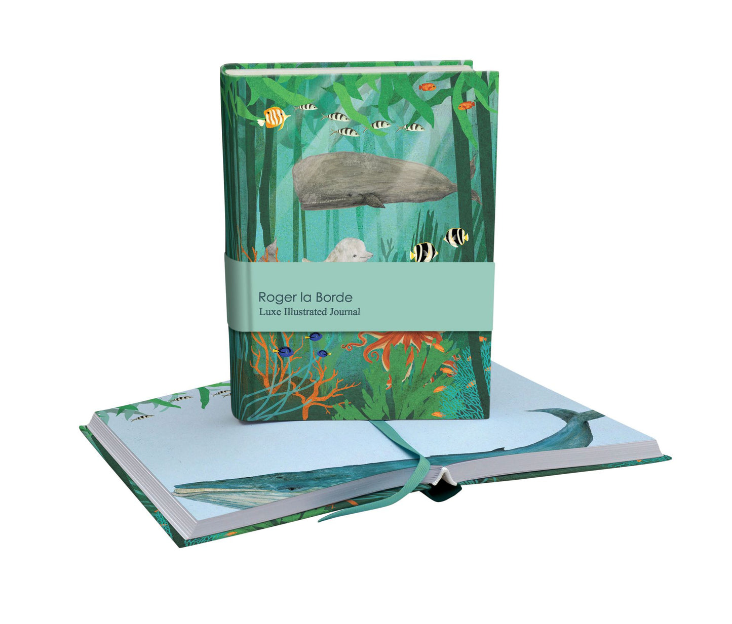 Muistikirja Roger la Borde - Whale Song Luxe Illustrated Journal