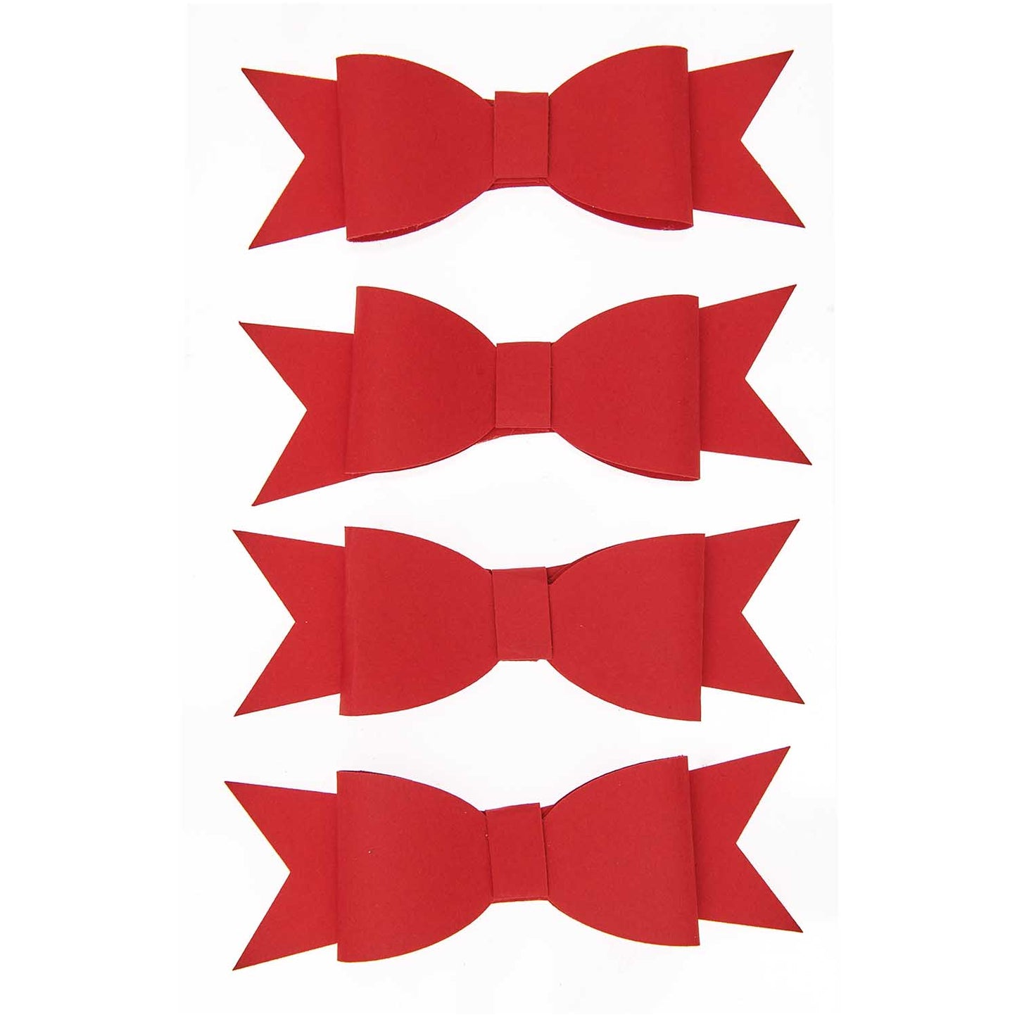 Sticker Set Paper Poetry - Red 3D Bows