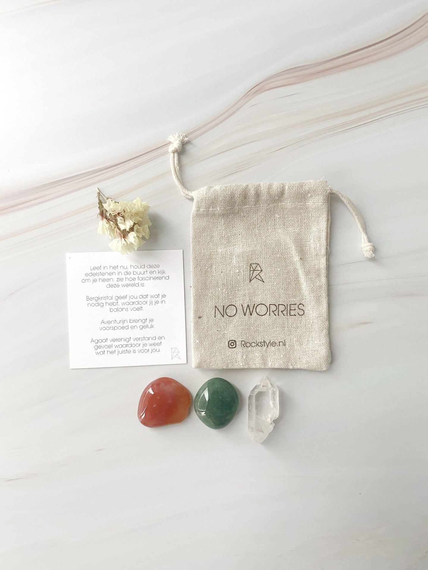 Power stones in a gift bag Rockstyle - No Worries