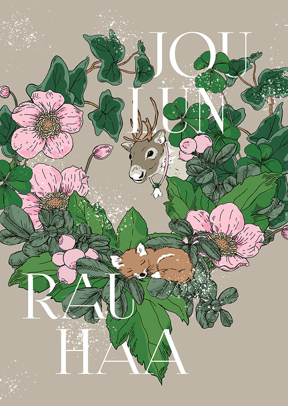 Joulukortti Nuppu Print Company - "Joulun rauhaa"