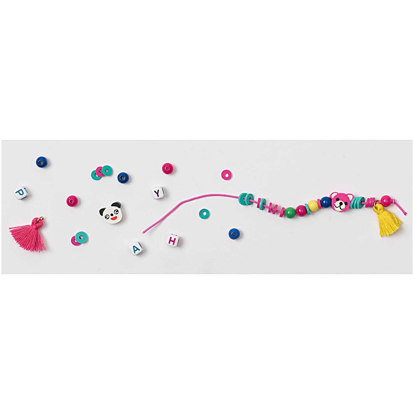 Beads for bracelet Rico Design - Happy