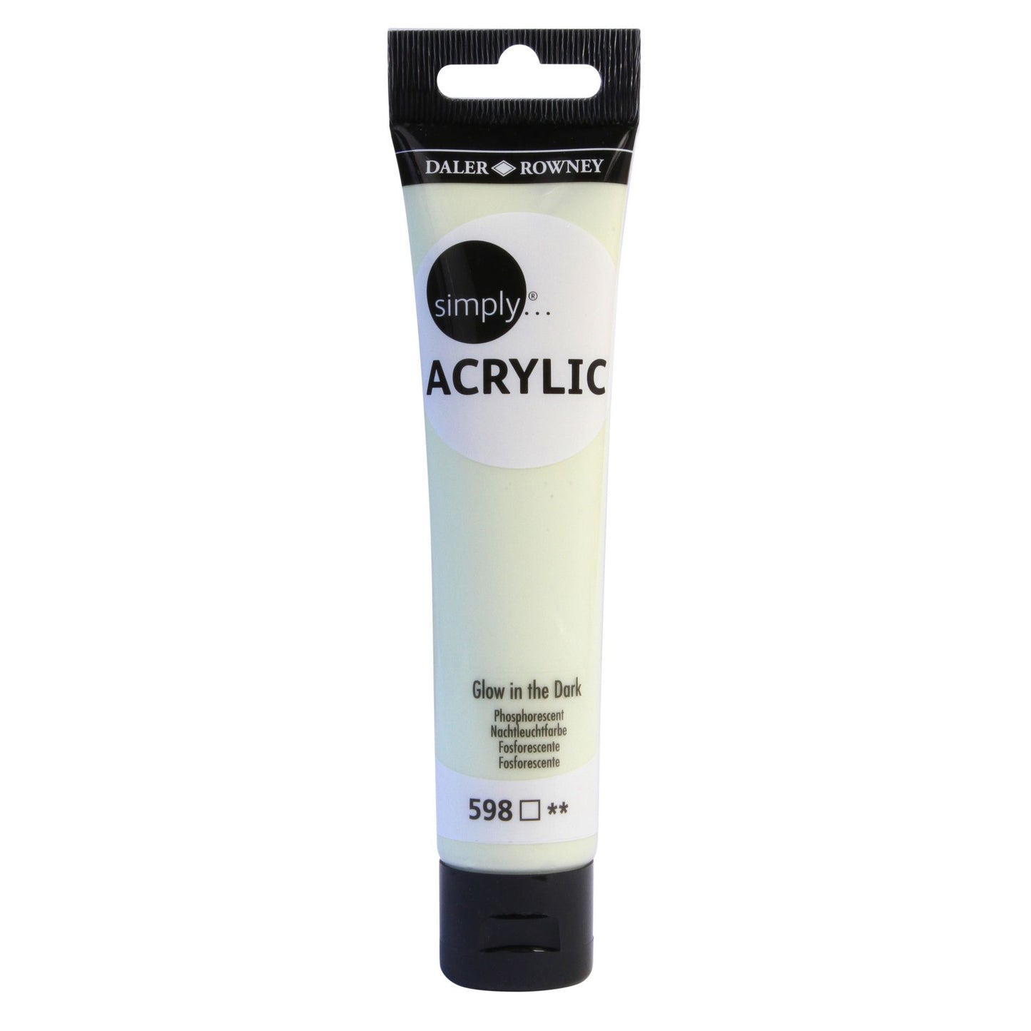DR Simply Akryyliväri 75 ml - Glow in the Dark