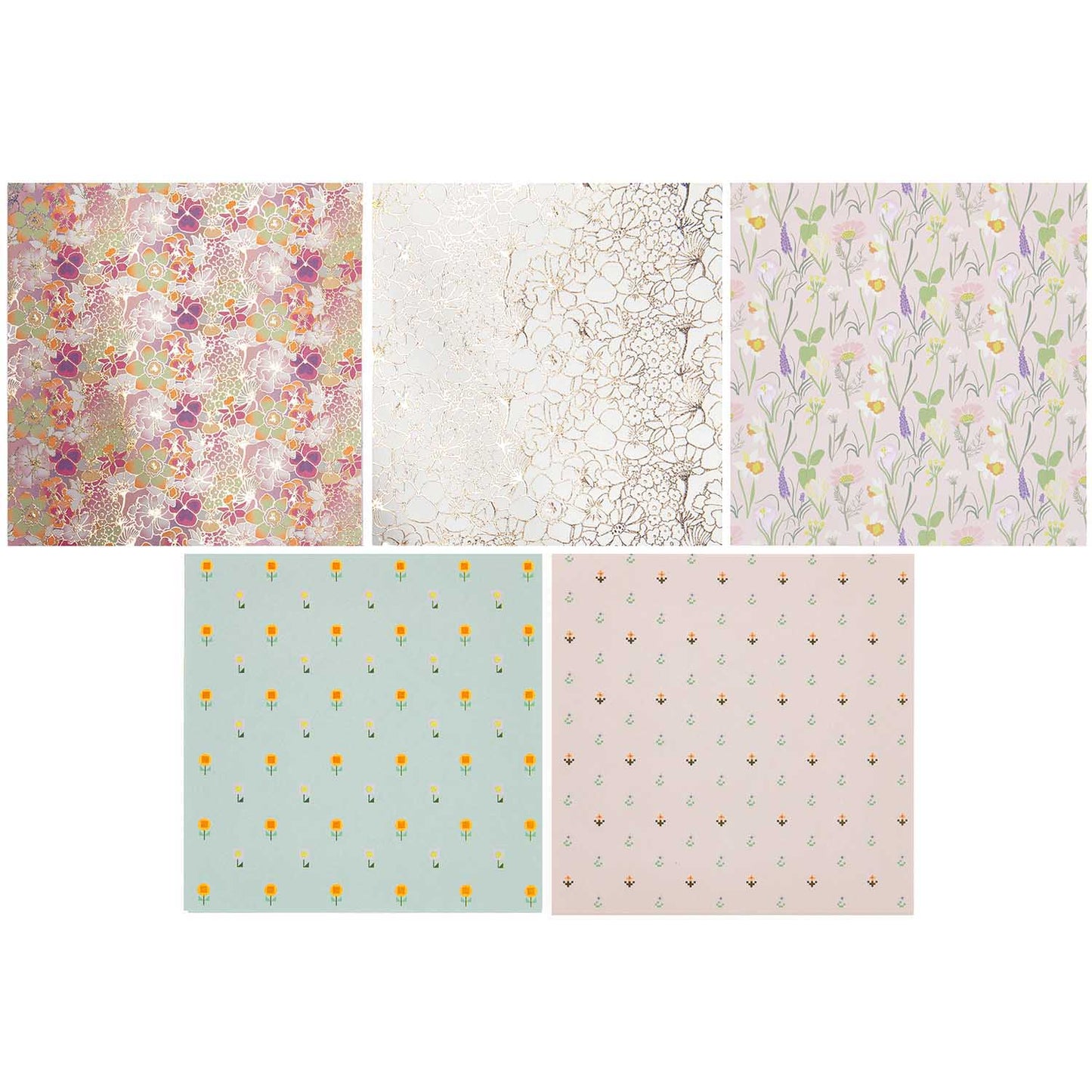 Origami paper, 50 pcs Rico Design - Futschikato Flowers