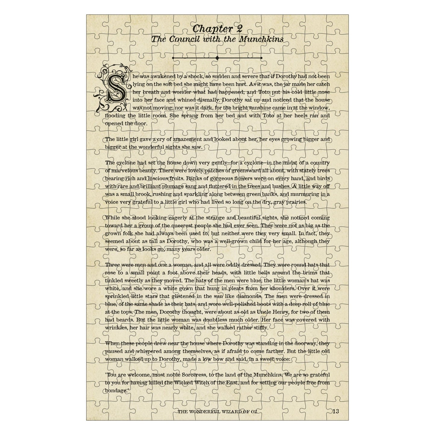 Puzzle 252 pieces Professor Puzzle - The Wonderful Wizard of Oz