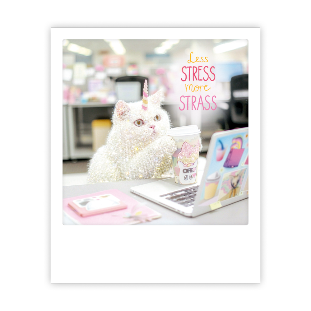 Postikortti Pickmotion - Less stress