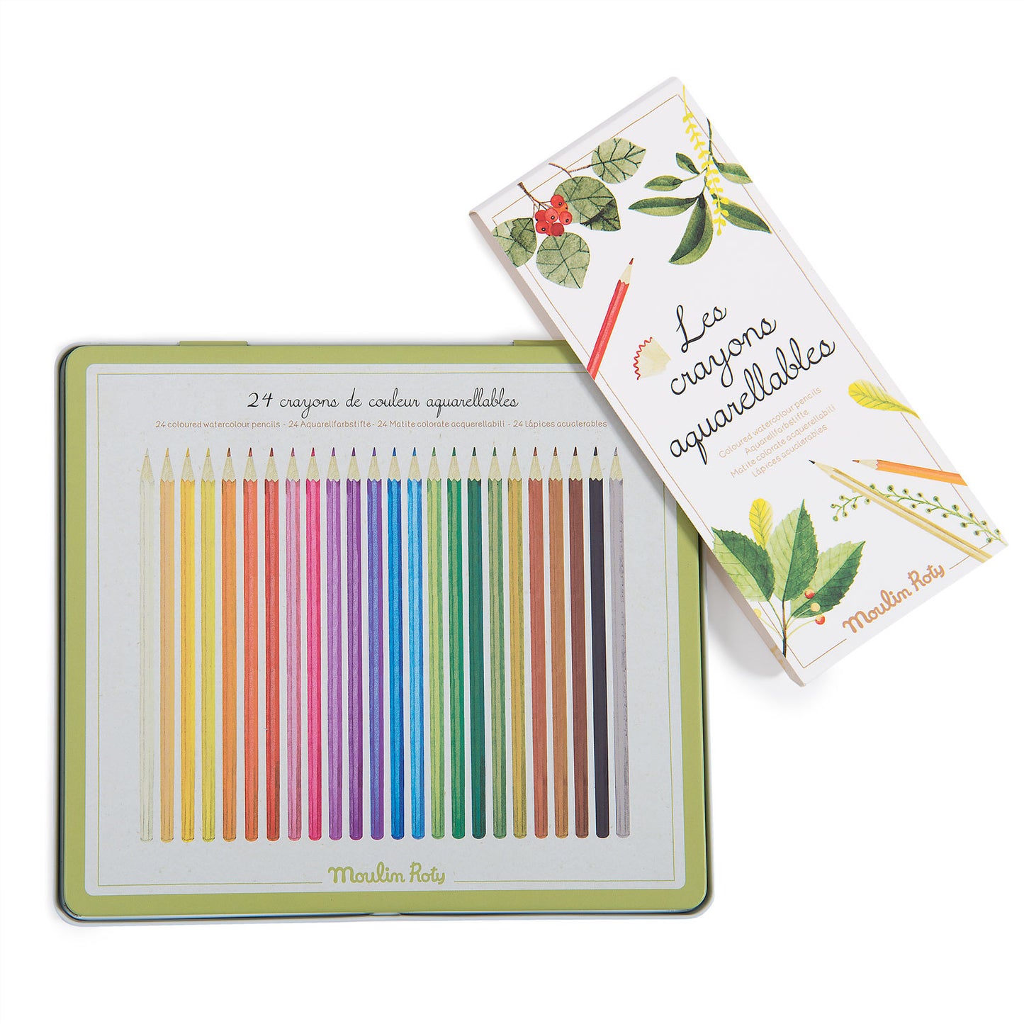 Wooden crayons Moulin Roty - Water-soluble