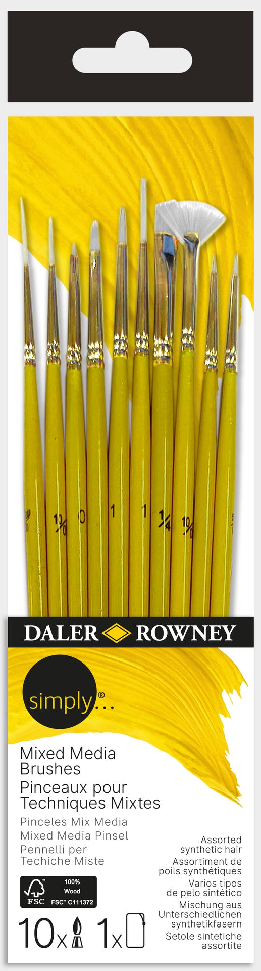 Brush Set 10 pcs DR Simply - Mixed Media for details
