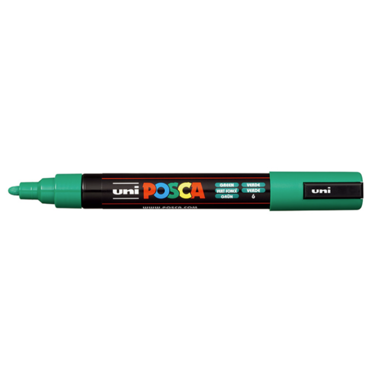 Paint marker Posca PC-5M - Green