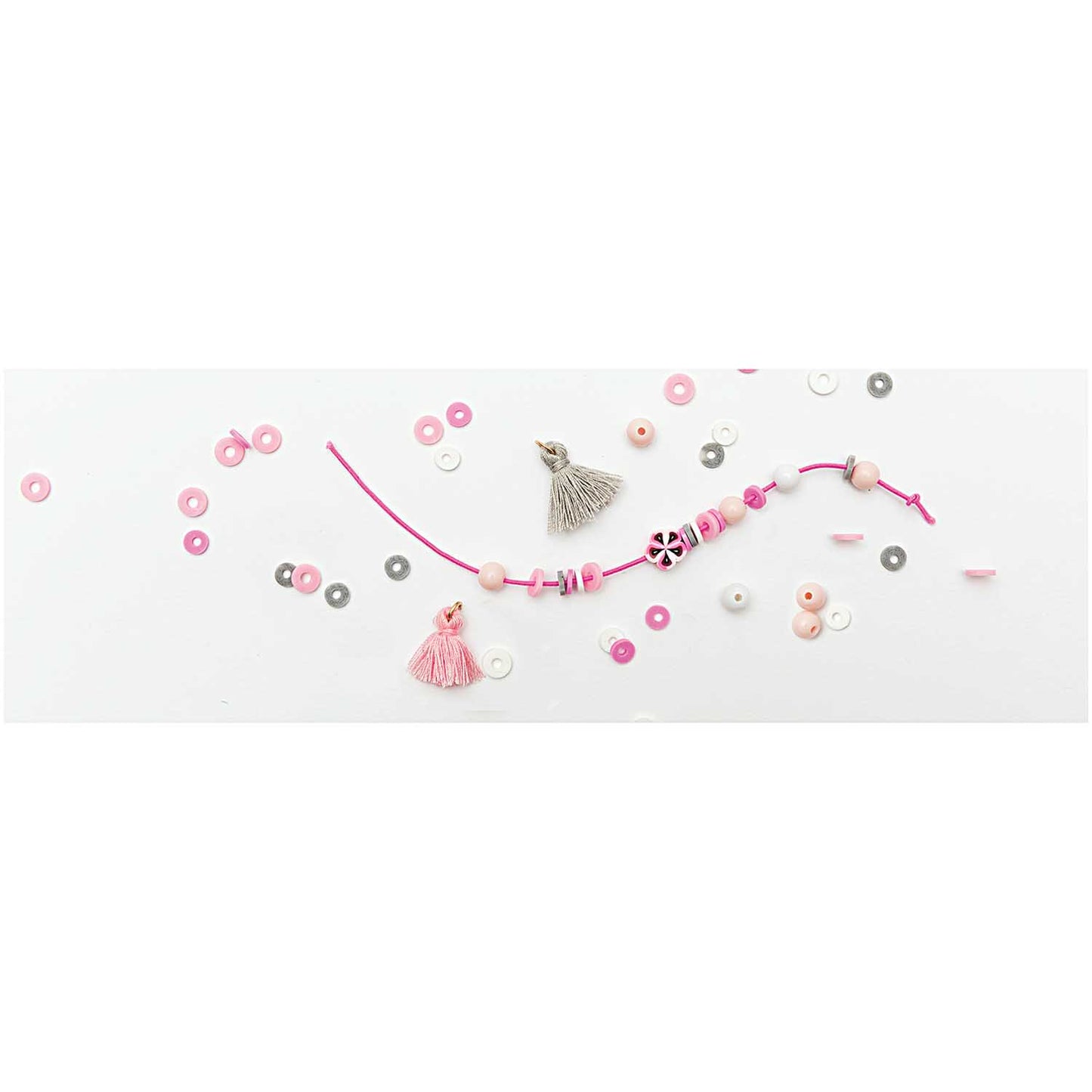 Beads for bracelet Rico Design - Rose