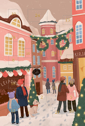 Christmas calendar card Kaisu Sandberg - Christmas Street