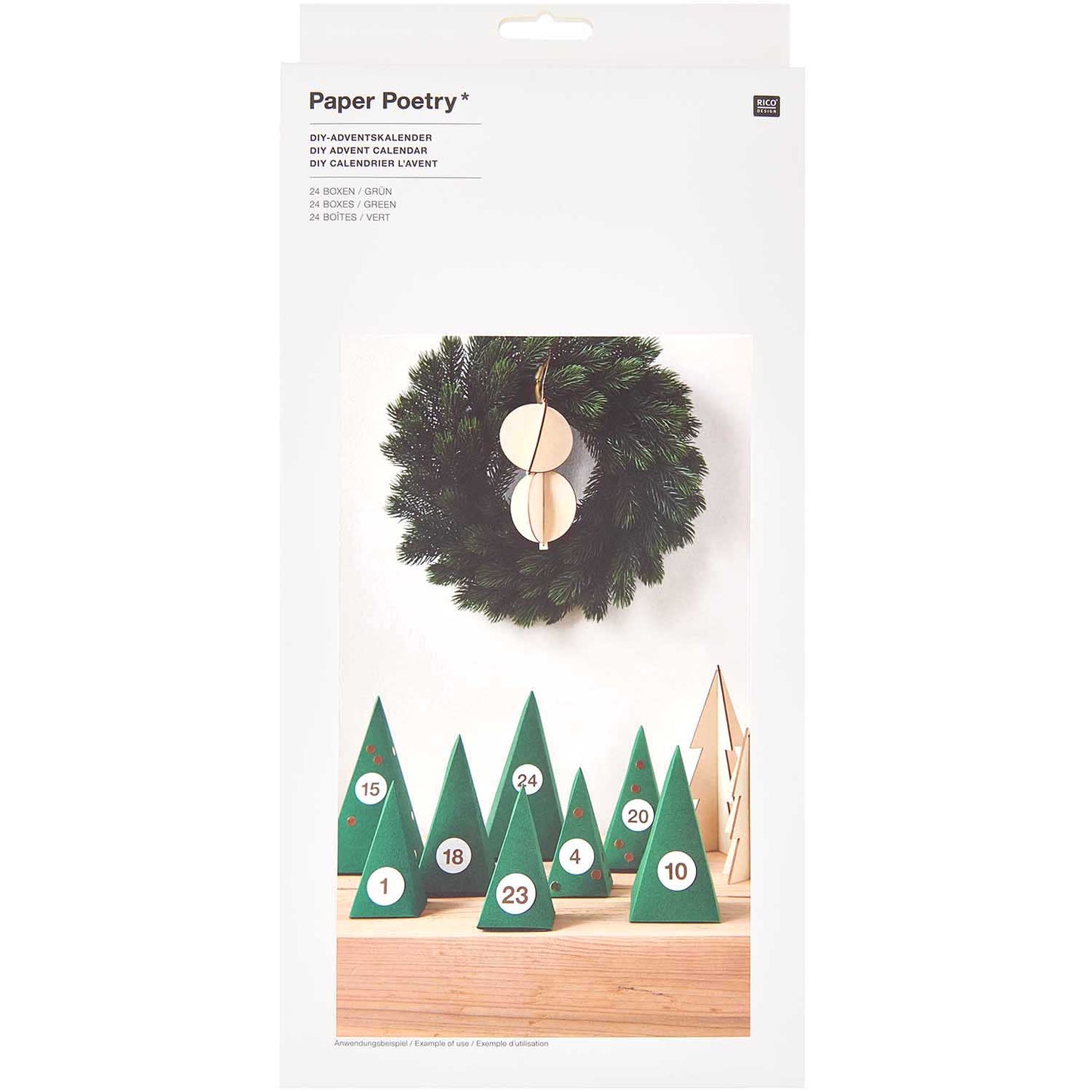 Advent calendar boxes Rico Design - Green