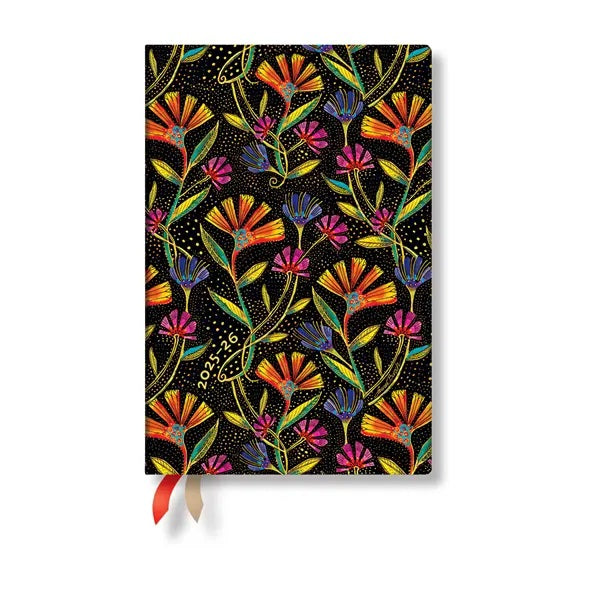 Lukuvuosikalenteri 2025-2026 18kk Paperblanks - Wild Flowers, Mini