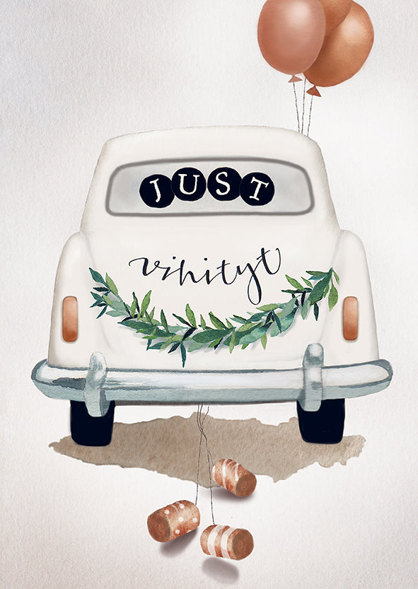 2-part card Henna Adel - Wedding car