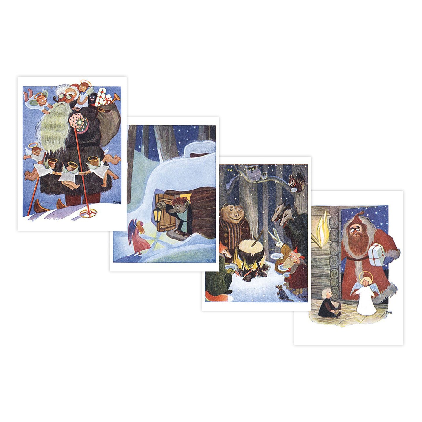 Christmas card set Tove Jansson - year 1941