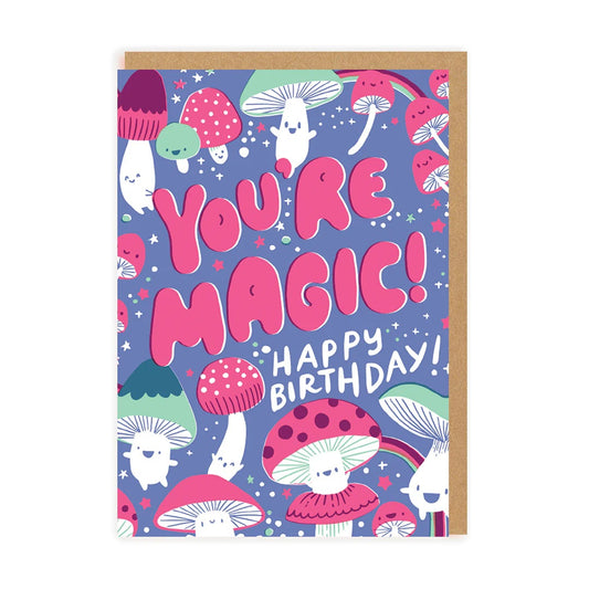 2-part card Ohh Deer - Mushrooms