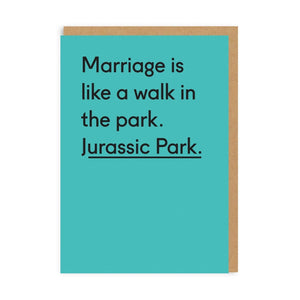 2-part card Ohh Deer - Jurassic Park