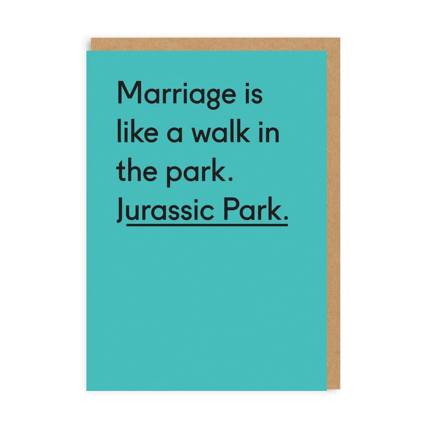 2-part card Ohh Deer - Jurassic Park