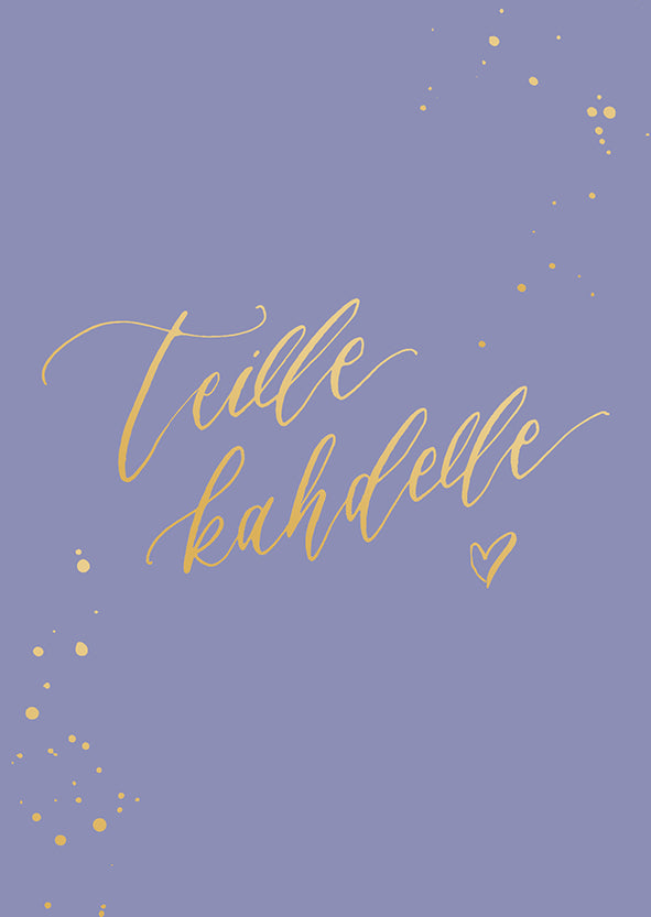 2-part card Calligraphy studio - Teille kahdelle
