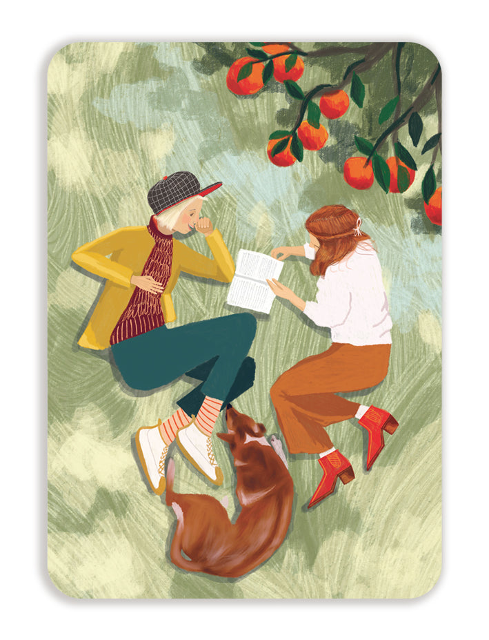 Postcard Johanna Ilander - Friends in the Park