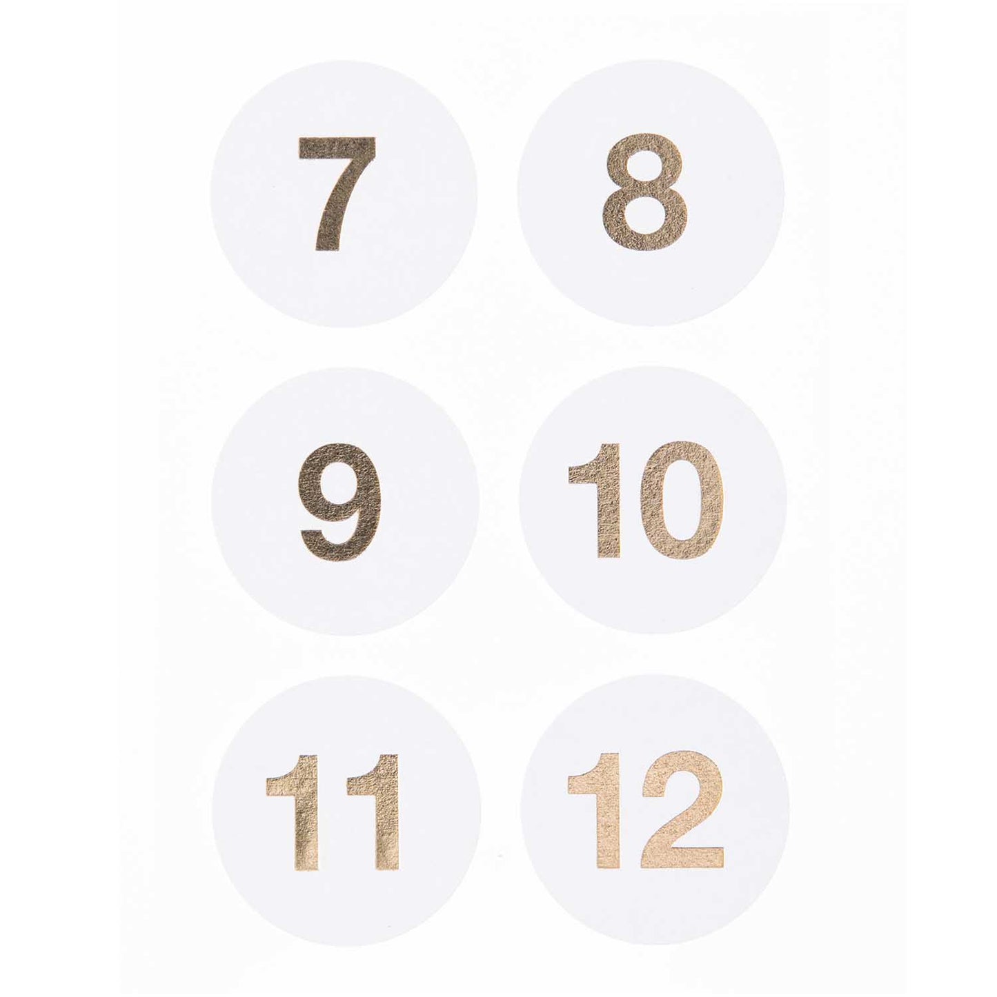 Advent calendar stickers Rico Design - White