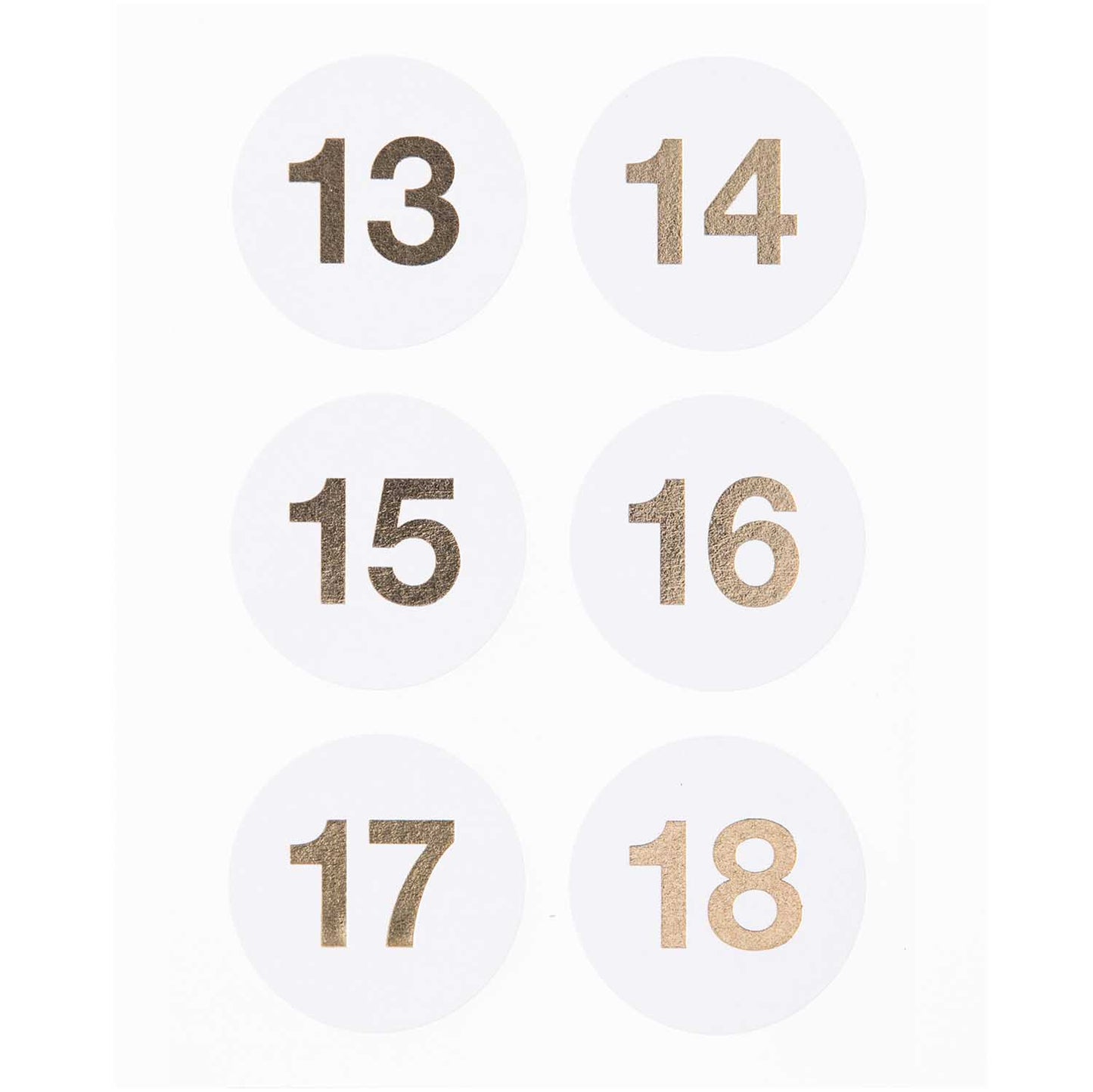 Advent calendar stickers Rico Design - White