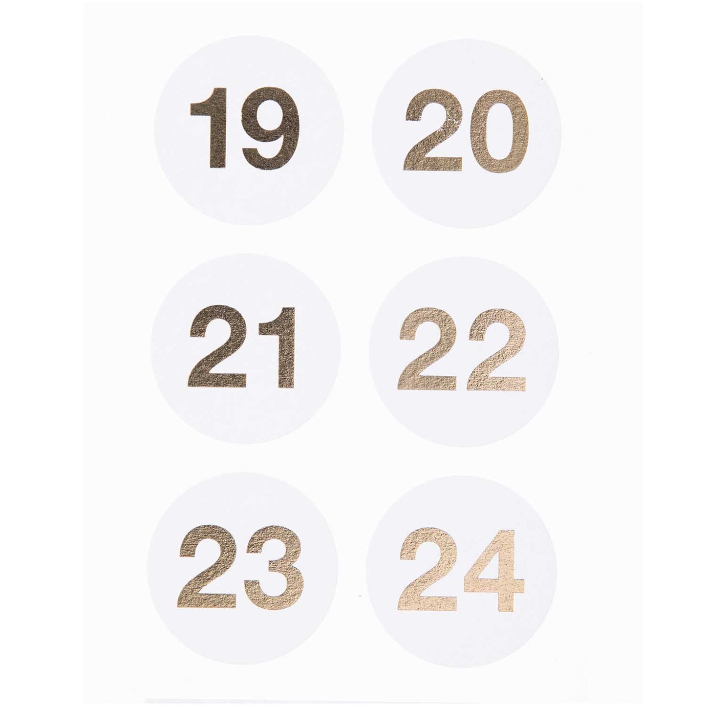 Advent calendar stickers Rico Design - White
