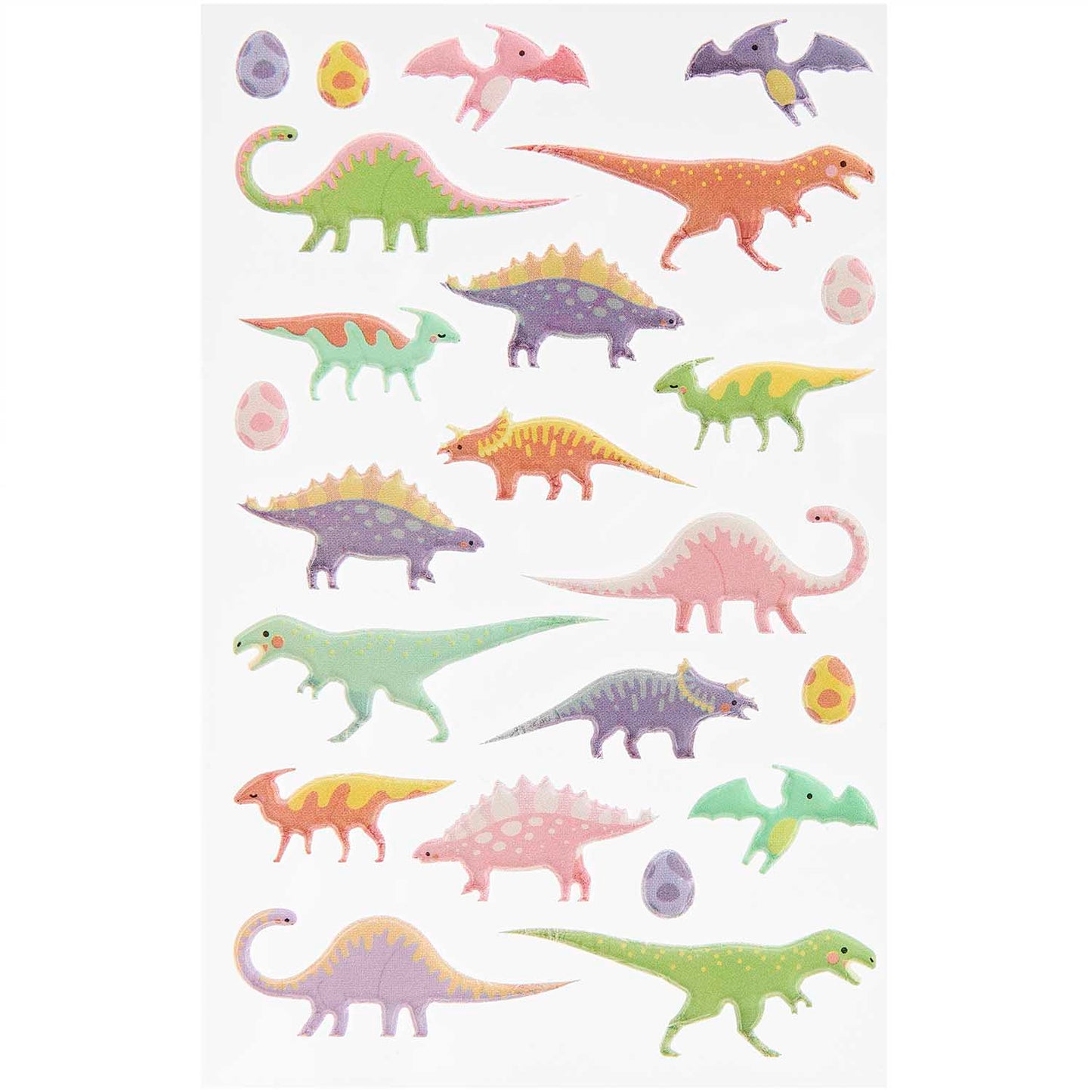 Tarrasetti Paper Poetry - Puffy stickers Dinosaurs