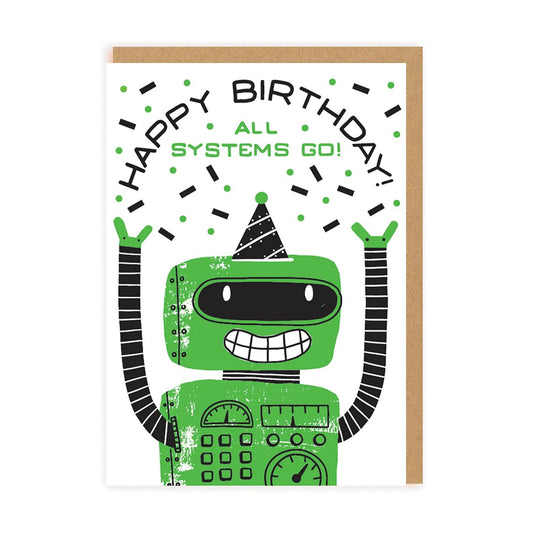 2-part card Ohh Deer - Robot