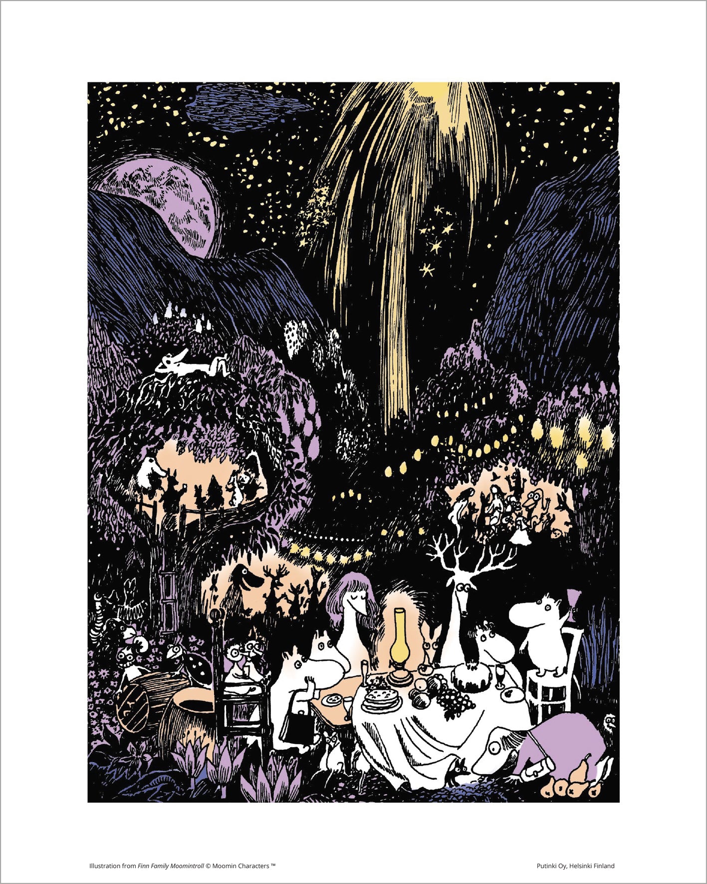 Poster Moomin 24x30 - August Festival – Putinki