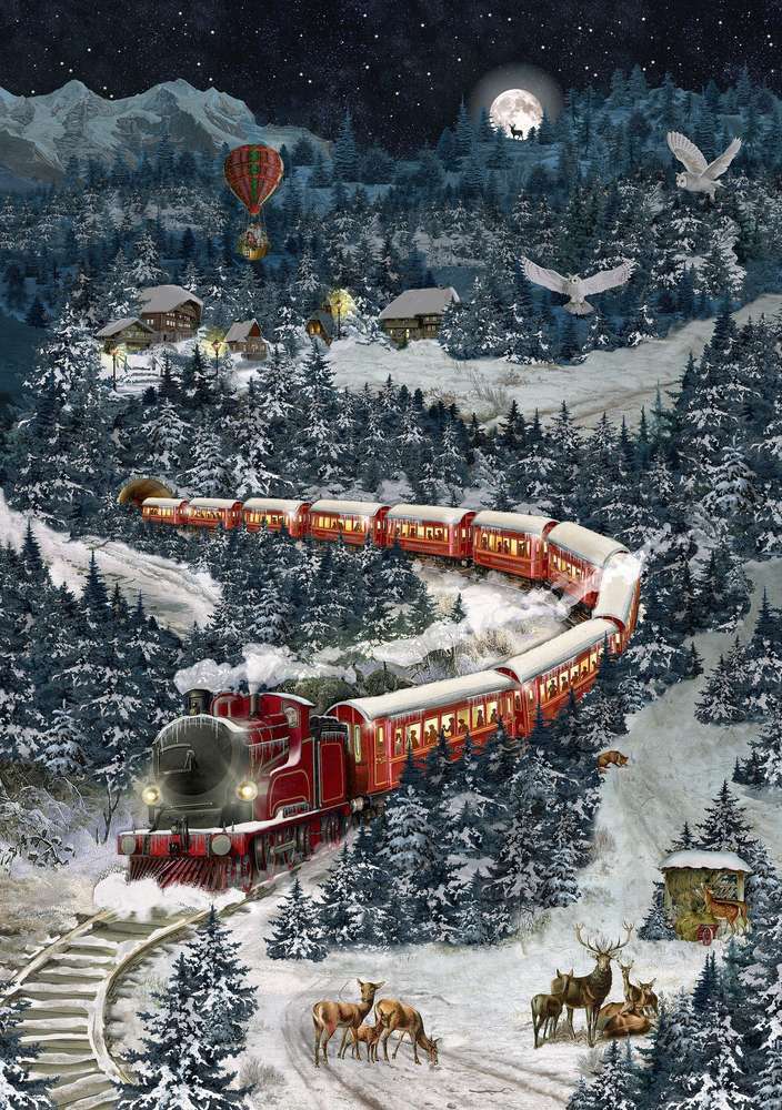 Joulukalenteri A4 - The Christmas Express