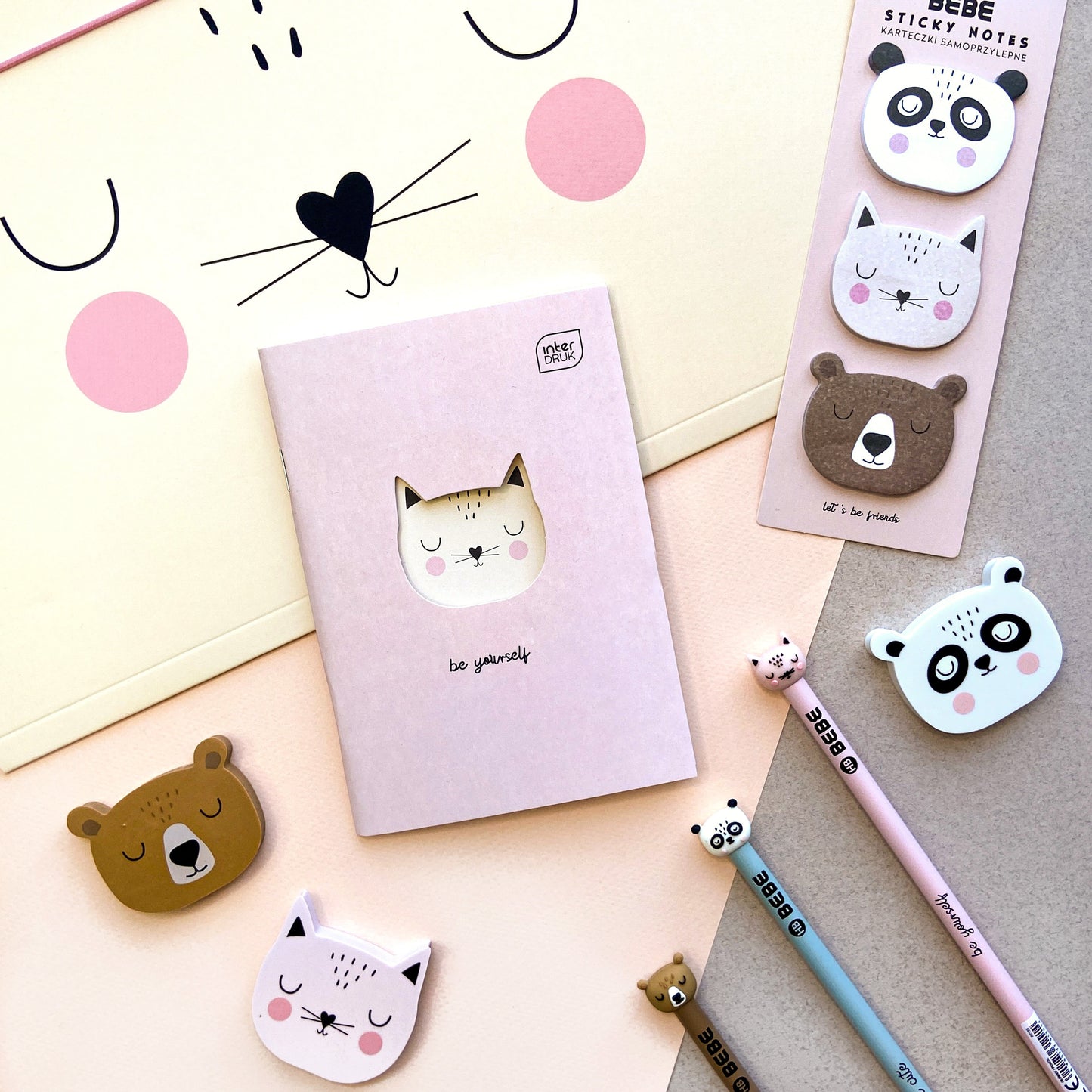 Lyijykynäsetti 3kpl Bebe - Cute