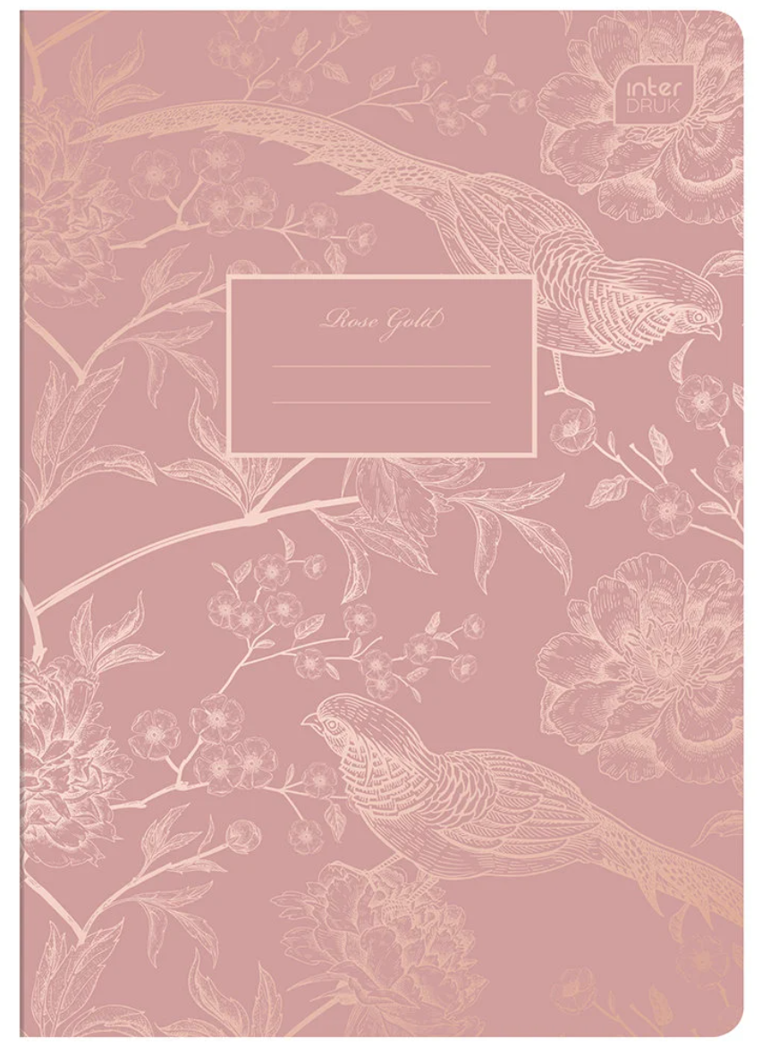 Notebook A5 Interdruk Rose Gold - Pink