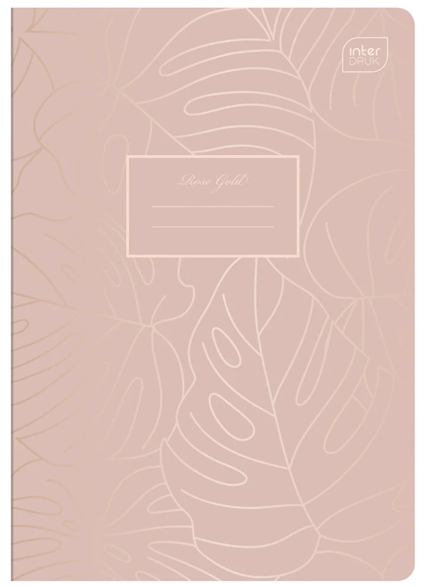 Notebook A5 Interdruk Rose Gold - Beige