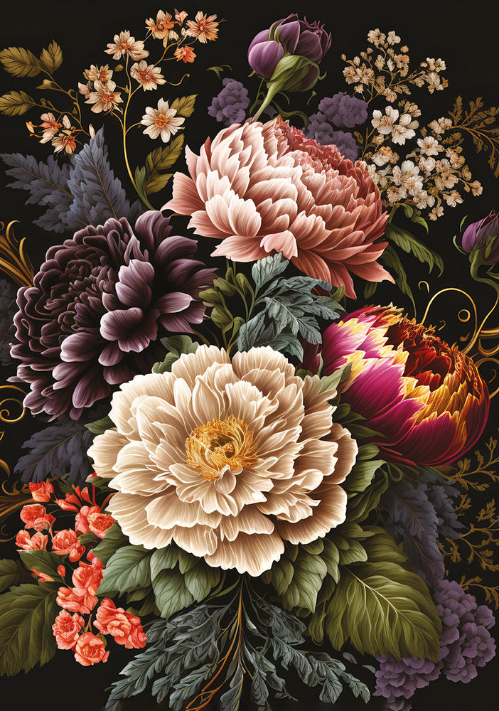 Palapeli 500 palaa Interdruk - Flowers 4