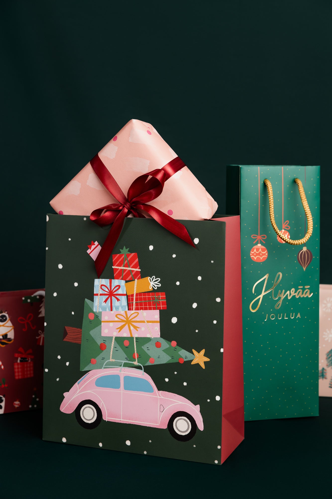 Gift bag Putinki Letters - Merry Christmas, bottle bag