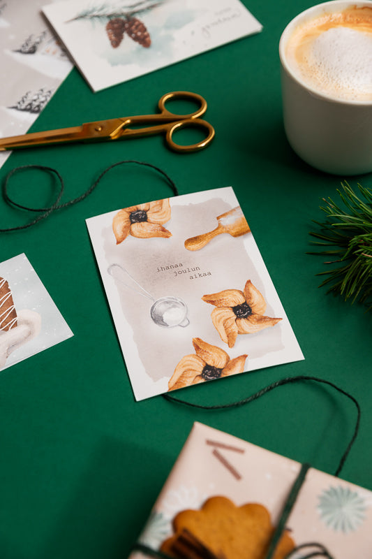 Christmas card Henna Adel - "Wonderful Christmas time" Christmas tarts