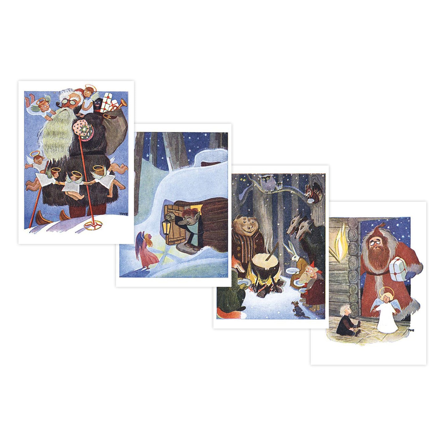 Christmas card set Tove Jansson - year 1941
