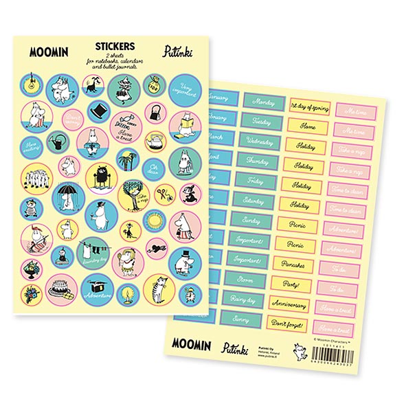 Sticker pack A5 Moomin - Bujo English