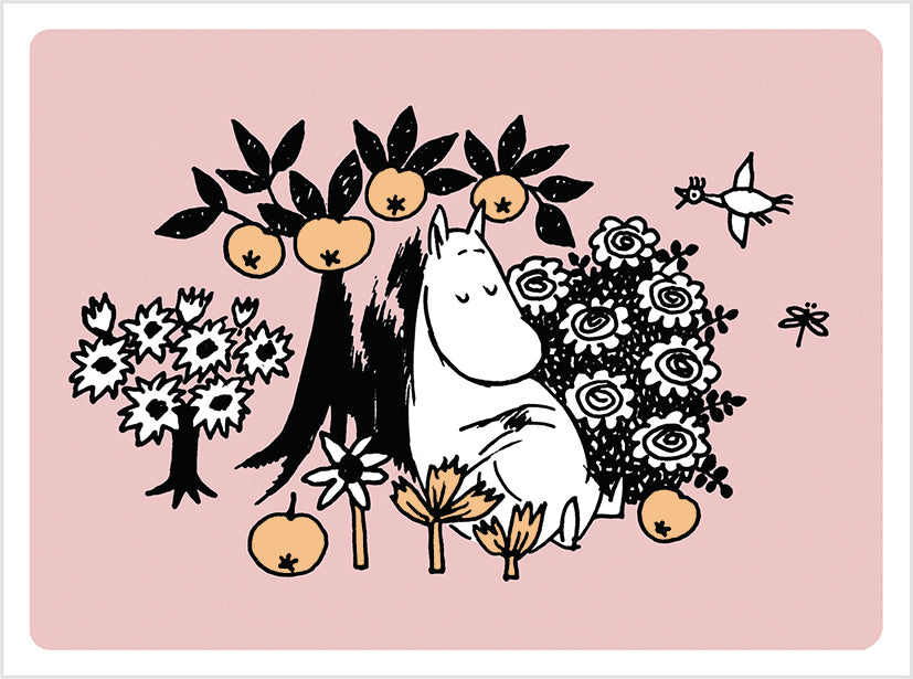 2-part card letterpress Moomin - Mom's nap