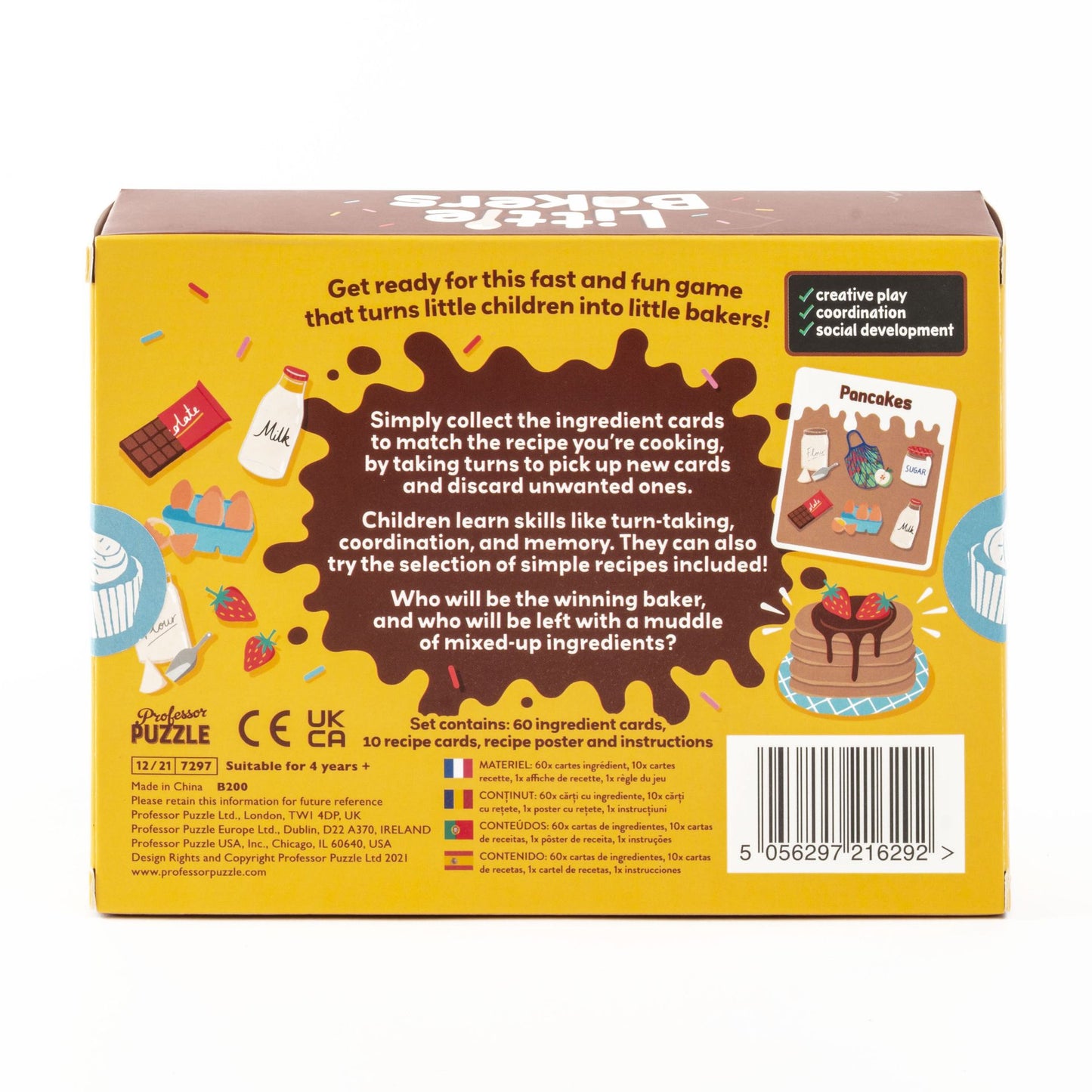 Card game Professor Puzzle - Little Bakers