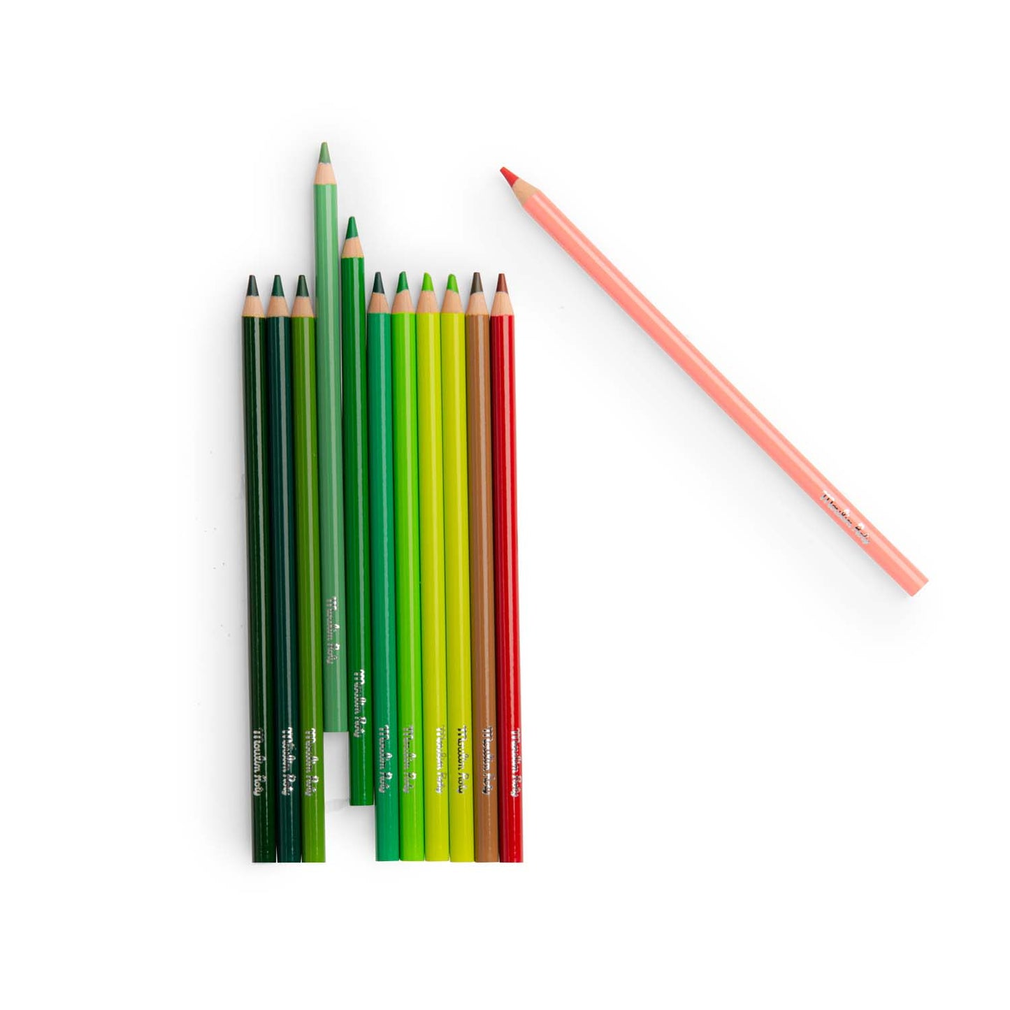 Wooden crayons Moulin Roty - Natural colors
