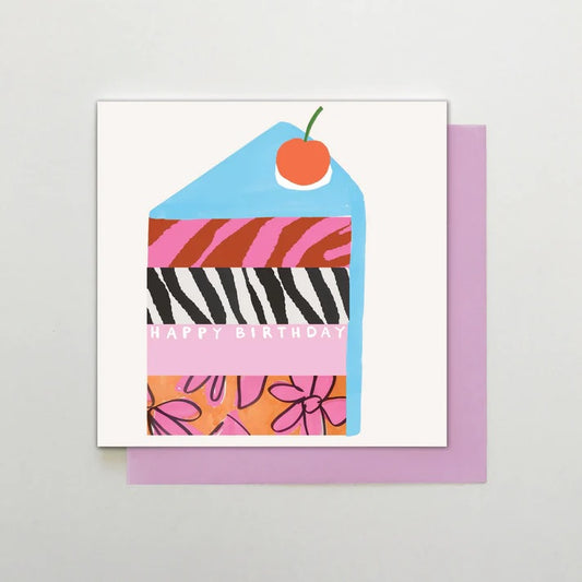 2-part card STC - Happy Birthday, piece of cake