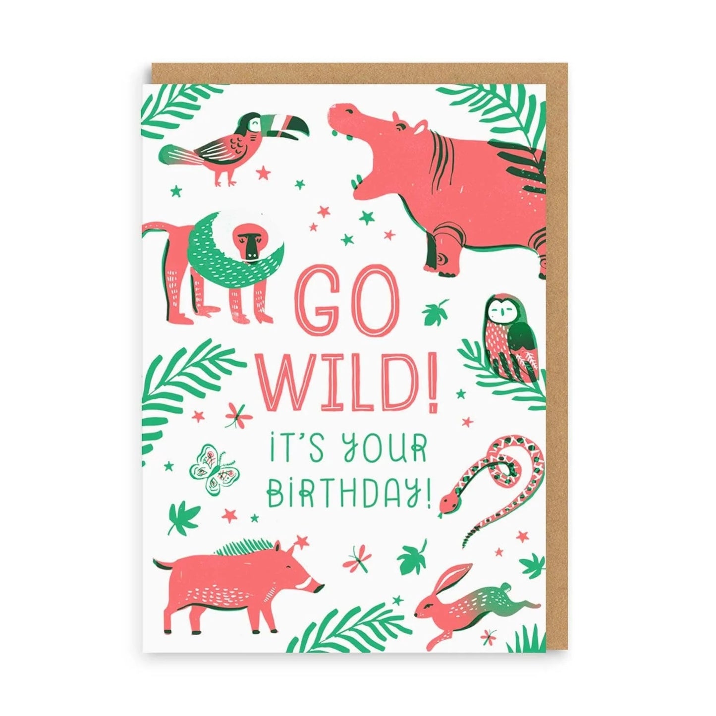 2-part card Ohh Deer - Animals