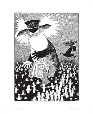 Poster Moomin 24x30 - Police