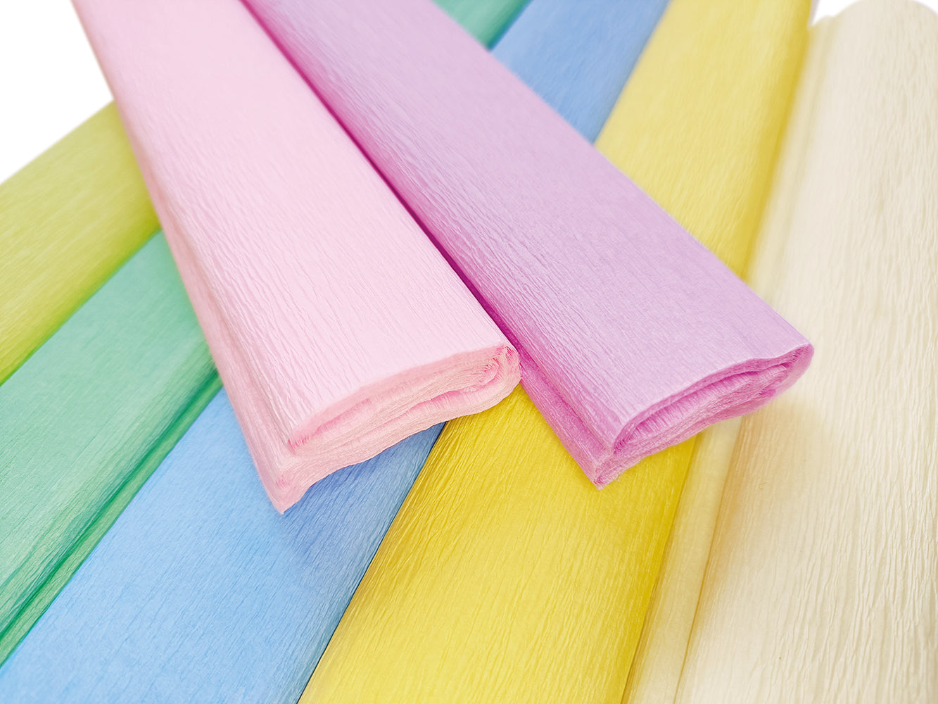 Crepe paper Interdruk - Mini Rolls Pastel color assortment