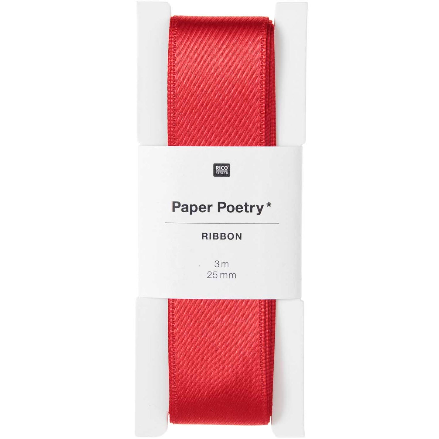 Gift Ribbon Paper Poetry - Glossy Red