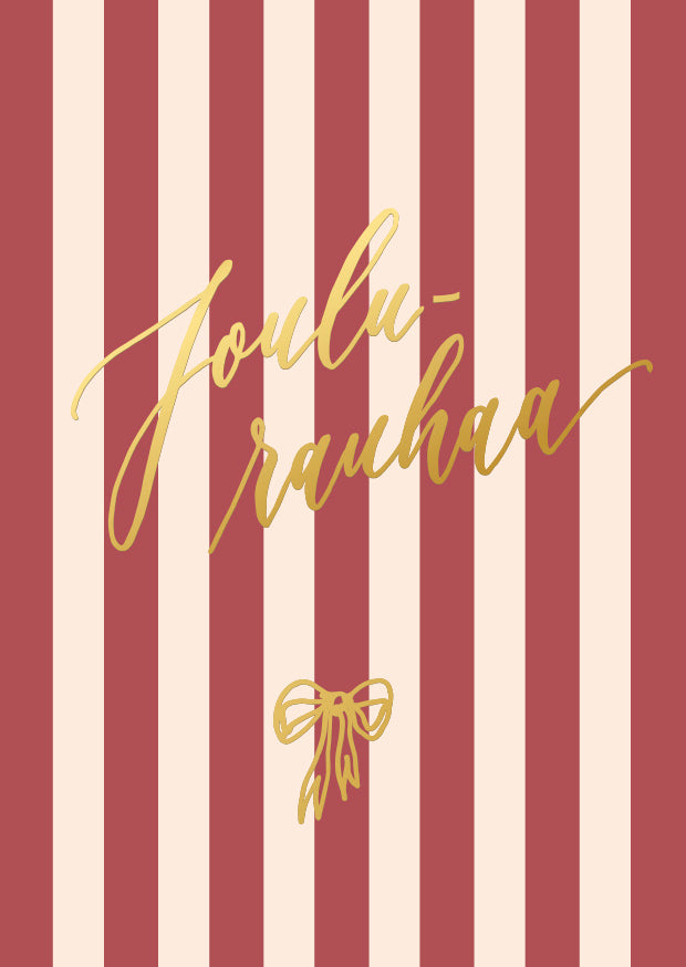 Joulukortti Kalligrafiastudio - Joulurauhaa