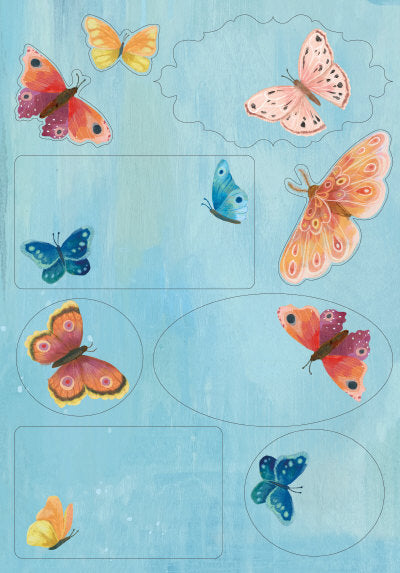 Stationery set Roger la Borde - Butterfly